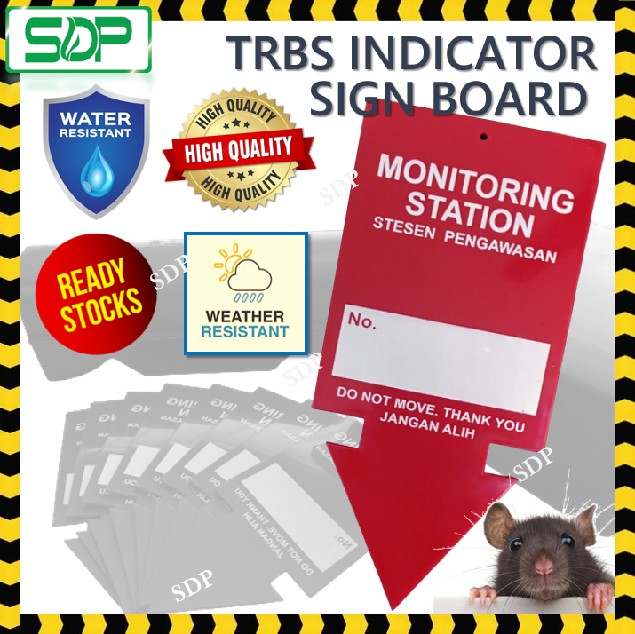 Indicator Signboard TRBS / Outdoor Rat Bait Station / Kotak Ubat