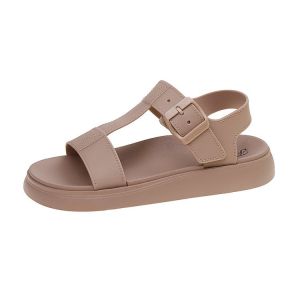 [Free Shipping] WomenS I-Shaped Sandals For Outdoor Wear 2025 Fashion Buckle Flat Sandals Casual Beach Shoes