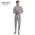 LE6Y Winter Warm Fleece Lined Men's Thermal Underwear Set Thermal Underwear for Men Top and Bottom Set Men's Long Johns Set. 