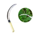 Mini PangGapas001-  28cm Small Sickle With Wood Handle Grass Cutting. 