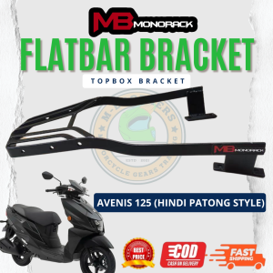 Suzuki Avenis 125 (Hindi Patong Style) Flat Bar MB Monorack Topbox Bracket for Motorcyle