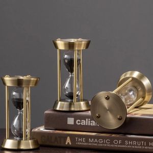 [Toronto2] 1/3/5/10/15 Minutes Vintage Metal Hourglass Timer Sandglass Sand Clock Living Room Ornaments Office Desktop Decor Birthday Gifts