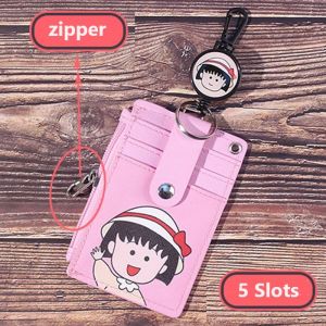 Singapore Ezlink Card Holder Keychain Student ID Tag 5 Slots with stretchable lanyard Stretch Buckle Zipper Coin Pocket