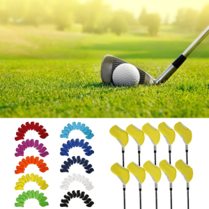 10 cái Neoprene golf sắt Bìa đầu sắt bảo vệ bao gồm Gậy Golf Wedge headcovers gậy đánh golf xuyên thấu Khăn trùm đầu cửa sổ
