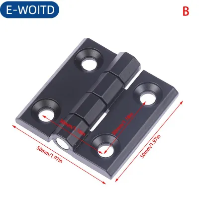 E-WOITD 4040 5050 6060 Hợp kim kẽm bản lề gấp vuông bề mặt gắn bản lề tủ phân phối tủ điện công nghiệp bản lề tủ