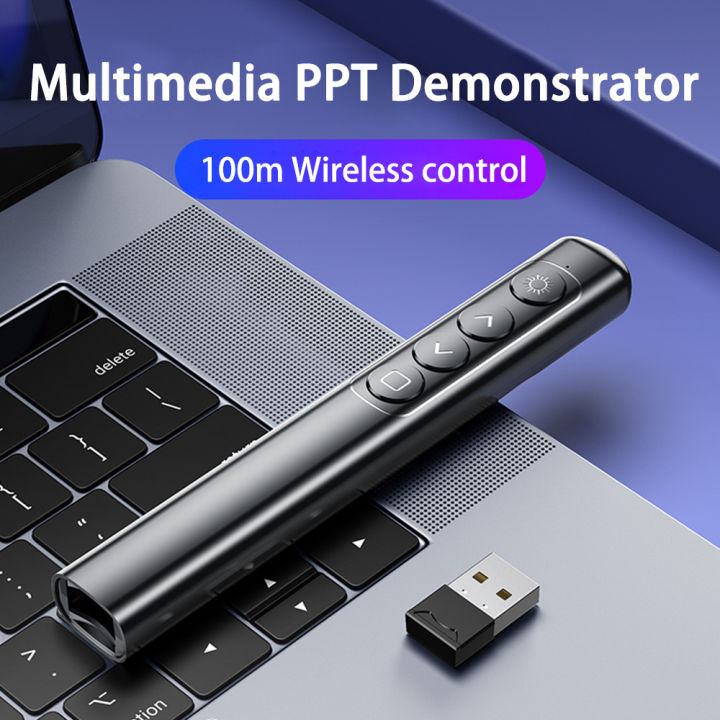 Wireless PPT Presentation Clicker 100m Remote Control Powerpoint Page
