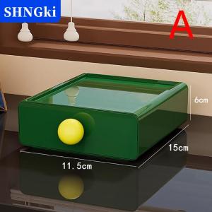 SHNGki Máy tính để bàn lưu trữ ngăn kéo Stackable kéo ra lưu trữ hộp màu tương phản ngăn kéo tổ chức văn phòng đồ lặt vặt văn phòng phẩm lưu trữ trường hợp