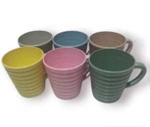 Gelas Cangkir Plastik Retro Monochrome SURYAPLAST