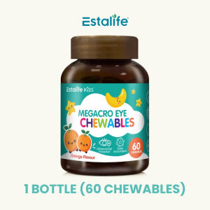 Estalife Kids MegaCro + Lutein Eye Chewables | Myopia and Blue Light Protection | 60s