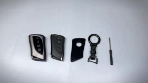 for Lexus Key Fob Cover Full Protection Key Case with Keychain Fit for 208-2025 ES250 ES350 UX200T NX300h RX450h GX550 TX350 LX600 LS500 LC500h