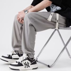 Plain Men Pants Korean Style Corduroy Men Trousers Classic Straight Leg Long Pants 3 Colors
