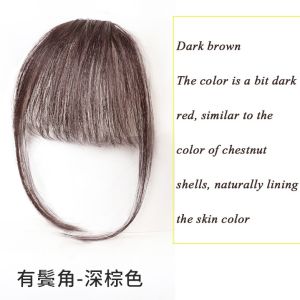 Bangs wig Brown wig clip sideburns bangs Ji hairstyle girls sweet cute loli wig cosplay short straight hair