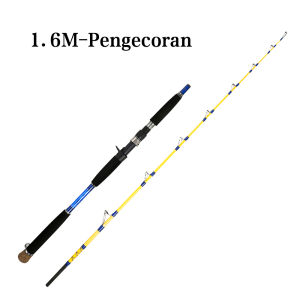 【NYA】Old Captain 1.6M/1.7M 【15-40lb】tip padat Berat Profesi Pancing Laut Dalam Perahu Pancing Air Asin Jigging Rod Carbon Fiber Fishing Rod Spinning/Baitcasting Rod Perahu Goyang Perlahan Jigging Rod