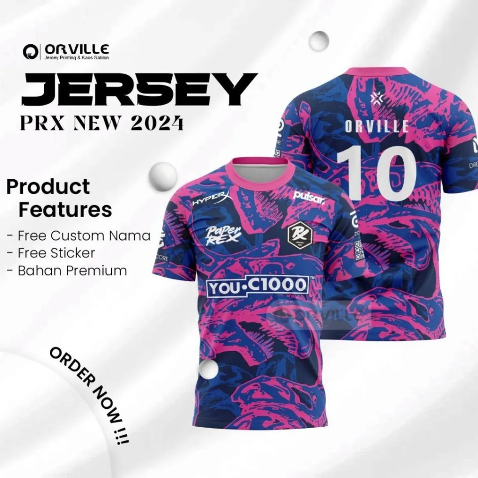 Free Custom Name & Number】Jersey PRX PAPER REX NEW 2024 24
