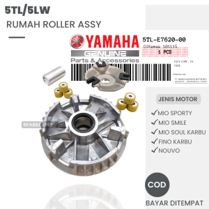 (5TL/5LW) RUMAH ROLLER ASSY SET YAMAHA MIO SPORTY MIO SMILE MIO SOUL KARBU FINO KARBU NOUVO/ 5TL