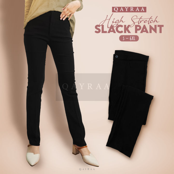 Seluar slack slim cheap fit perempuan