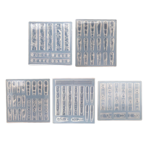 Multipurpose Nail Art Silicone Mould for Detailed 3D Designs Including Butterfly and Moon Patterns for Household