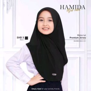 Hijab Sekolah & Olahraga Hijab Hamidah Bergo Sport Oval Anak Semua Ukuran  SMLXL PAUDSDSMPSMA Kerudung Bahan Jersey hijab sekolah