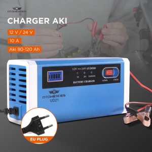 READY OTOHEROES Cas Charger Aki Mobil motor 12 - 24 volt otomatis kering basah 10A UD21