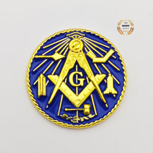 3 Inch 3D High Quality MASON LOGO Car Freemasonry Emblem