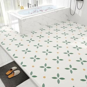 Stiker Lantai Motif Bunga/Babcock & Roberts/Eiffel/Tudung Warna-Warni Anti Licin Tahan Air