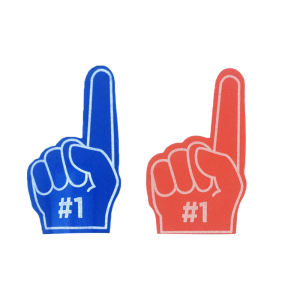 5x Mini Foam Fingers #1 EVA Foam Cheering Gloves 6x10cm/2.36x3.94 Outdoor Essentials Cheerleading Supplies for Sports