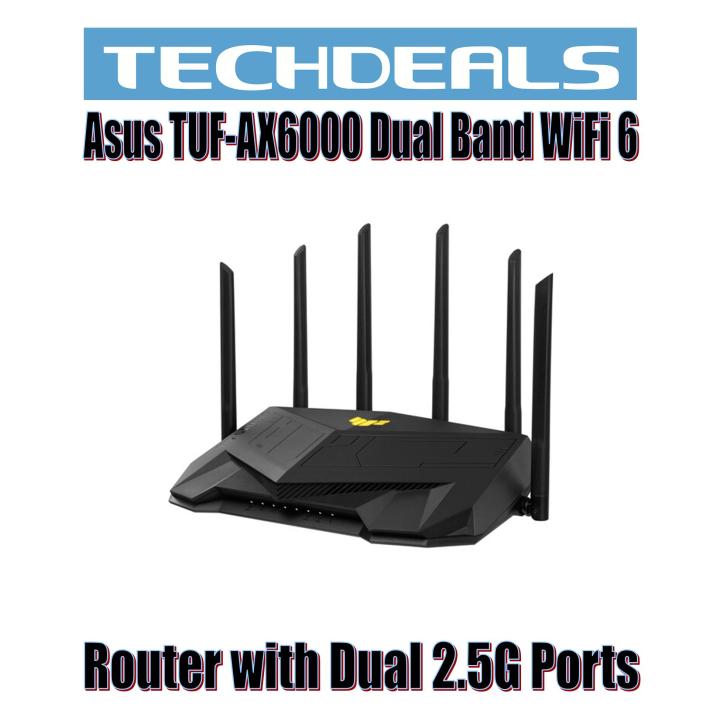 Asus TUF-AX6000 Dual Band WiFi 6 Router with Dual 2.5G Ports | Lazada ...