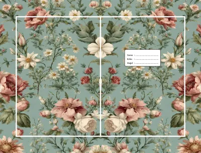 CUSTOM NAMA SAMPUL BUKU AESTHETIC ANTI AIR GLOSSY
