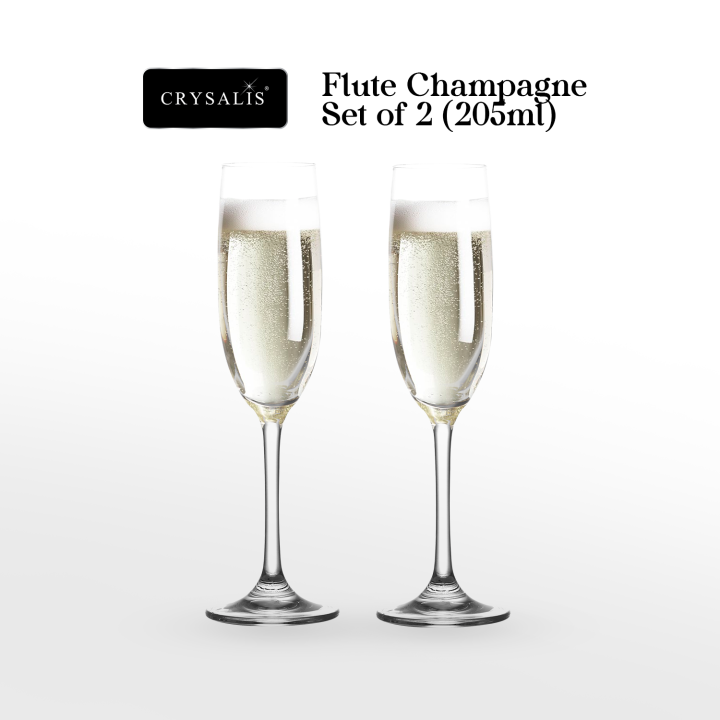 CRYSALIS%20Premium%207oz%20Flute%20Champagne%20Wine%20Glass%20Lead-Free%20Crystal%20Stemware%20Set%20of%202%20-%20Image%202