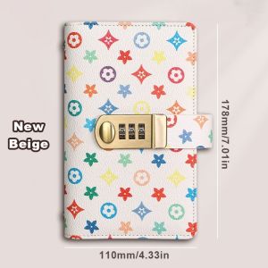 PU leather Binder Saving Challenge Savings Book With Password Lock Couples 100-day Challenge PAZU