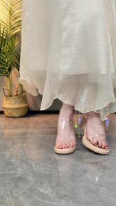 NEW Women Transparent double strap High Heels 9CM Sandals for Women