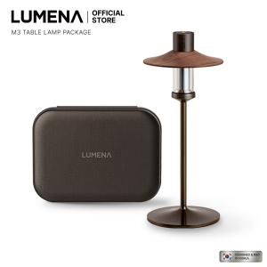[LUMENA] M3 Table Package | 2-in-1 Camping Lantern & Table Lamp | Wireless Rechargeable LED | Aesthetic Mood Decor + Stand & Shade