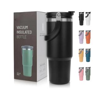 Tyeso Tumbler with Handle Straw Lid Insulated Stainless Steel Double Walled Vacuum Water Bottle Home Sport Travel for Hot Cold2026