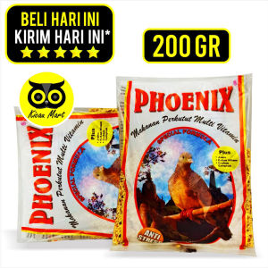 Kicau Mart Pakan Makanan Harian Burung Perkutut Phoenix Perkutut Derkuku Tekukur Kemasan Plastik Mix Biji Milet Godem Ketan Hitam Jamu Madu Bijian Multivitamin Phoenix MVPKT