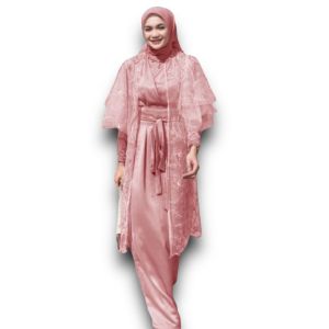 GAMIS LESLEY / BAJU PEREMPUAN / PAKAIAN WANITA / OUTER / CARDIGAN / GAMIS TILE / PESTA PERNIKAHAN