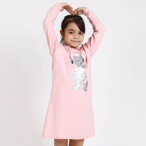 Forest x Disney 100 Years of Wonder Disney Minnie Foiled Long Sleeve Hoodies Kids Dress Family Tee | FWK885035