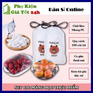 Màng Bọc Thực Phẩm Gấu Co Giãn Siêu Dai Có thể Tái Sử Dụng - Túi bọc thực phẩm Có Chun Hình Túi Gấu An Toàn Vệ Sinh