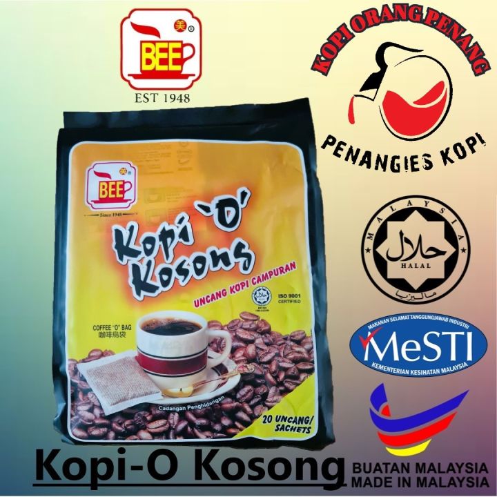 BEE Penang Kopi O Kosong | Tanpa Gula | No Sugar Added | 新建美槟城无糖咖啡乌 ...