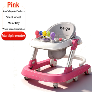 Baby Walker  Foldable Height adjustable With Music baby push walker Anti-rollover anti-O-legs  baby starting car 6-18 months multi-functional walker