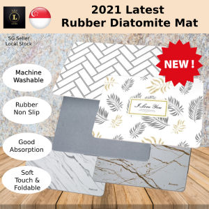 [CLEARANCE SALE *Slight Crease] [Lavishsg] New Product Rubber Quick Dry Soft Diatomite Mat