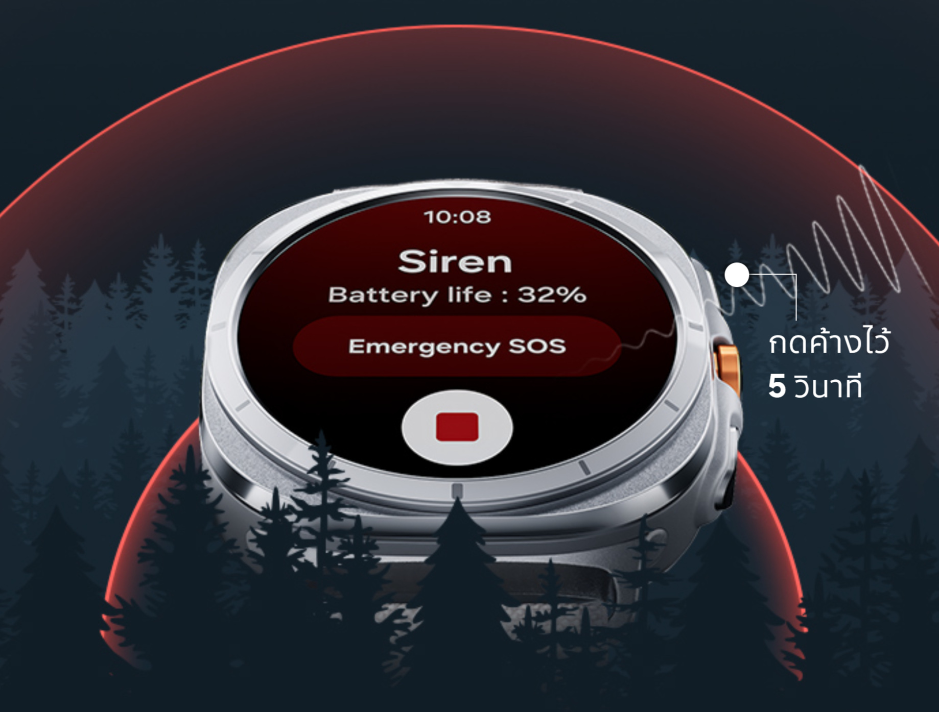 Samsung Galaxy Watch Ultra 2025 LTE Titanium นาฬิกา Smart Watch
