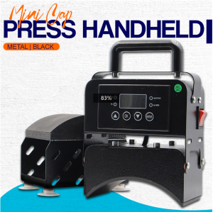 VSPH Mini Cap Press Machine Black Portable Handheld Heat Press for Net Cap Printing