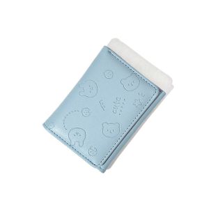 Ví nữ dáng gập gấu con màu pastel dễ thương BAG U VDG58