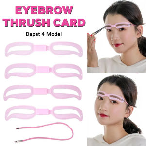 [ Isi 12pcs ] Cetakan Alis Eyebrow Ruler Set 12 Model Cetakan Alis Dengan Tali Karet