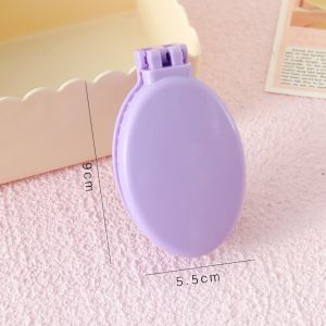 UNIITY với gương Lược gội đầu gấp gọn Mini Rỗng Lược chải tóc có thể gập lại Gỡ rối Lược túi khí Du lịch