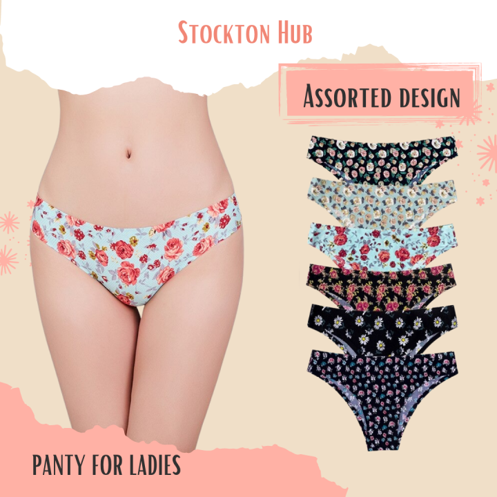 Cotton  Ladies Panties Cotton Set With Sexy Print Knickers