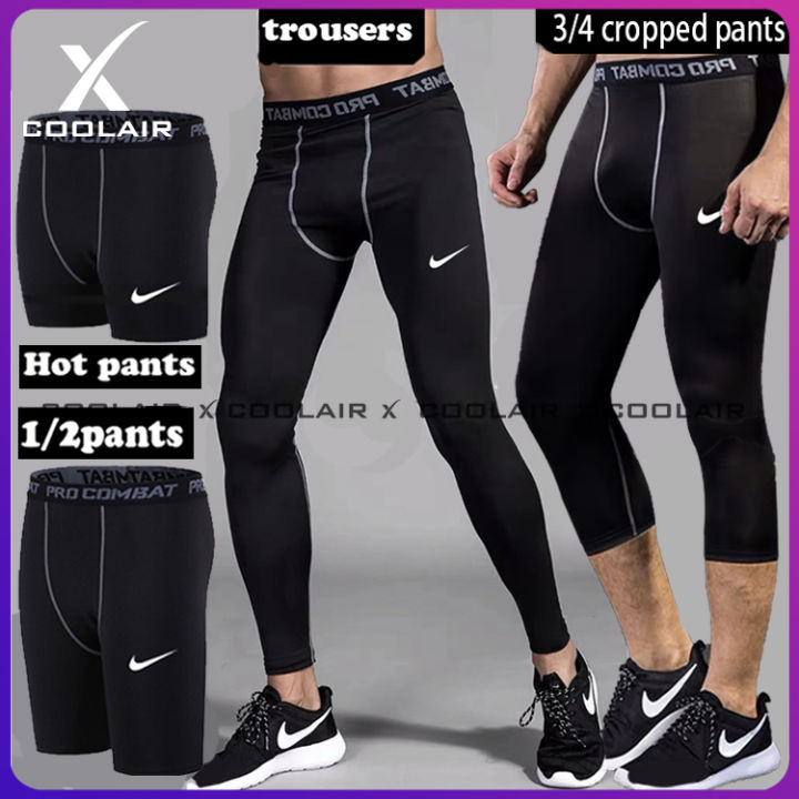 Men's Basketball Pants with Knee Pads 3/4 Capri Padded Compression Tights  Leggings Sports Protector Gear - Walmart.com