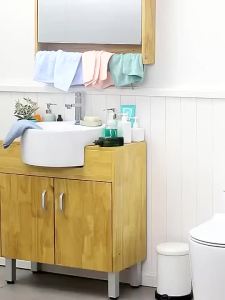 Toilet Storage Rack Bathroom Organization Toilet Cabinet Shelving Stainless steel Rustproof