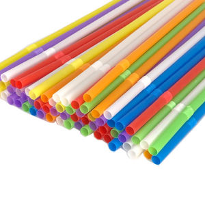 500 Ống hút cong nhựa PP phi 6mm dài 19.5cm nhiều màu sắc dẻo dai an toàn thiết kế nhỏ nhắn xinh xắn