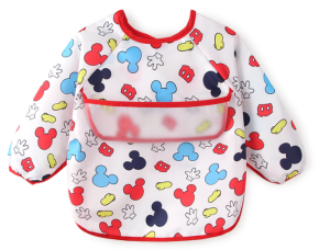 Bib Anak Karakter Dis Ney / Bib PANJANG Lengan PANJANG / Apron Celemek Balita DISN3Y Lengan Panjang